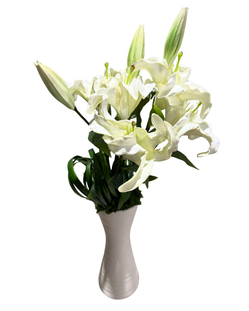 Custom Ridge White Vase Floral