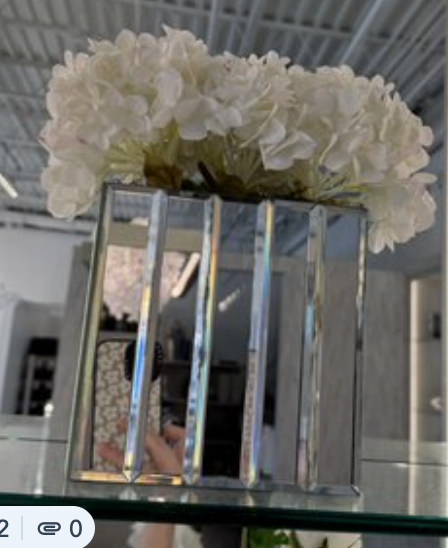 Glass Box Floral - White
